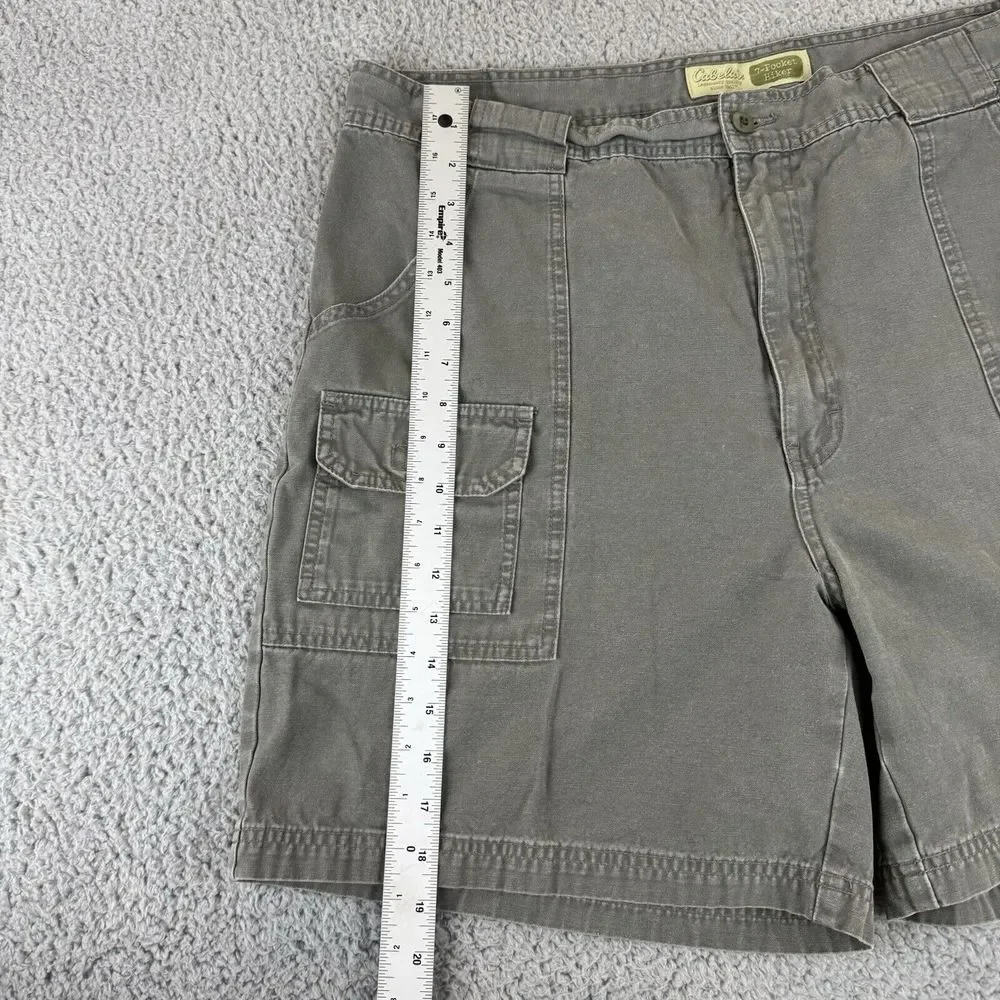 Cabela's 7 Pocket Hiker Shorts Size‎ 40 Gray Cargo Pockets Outdoors Travel Men's